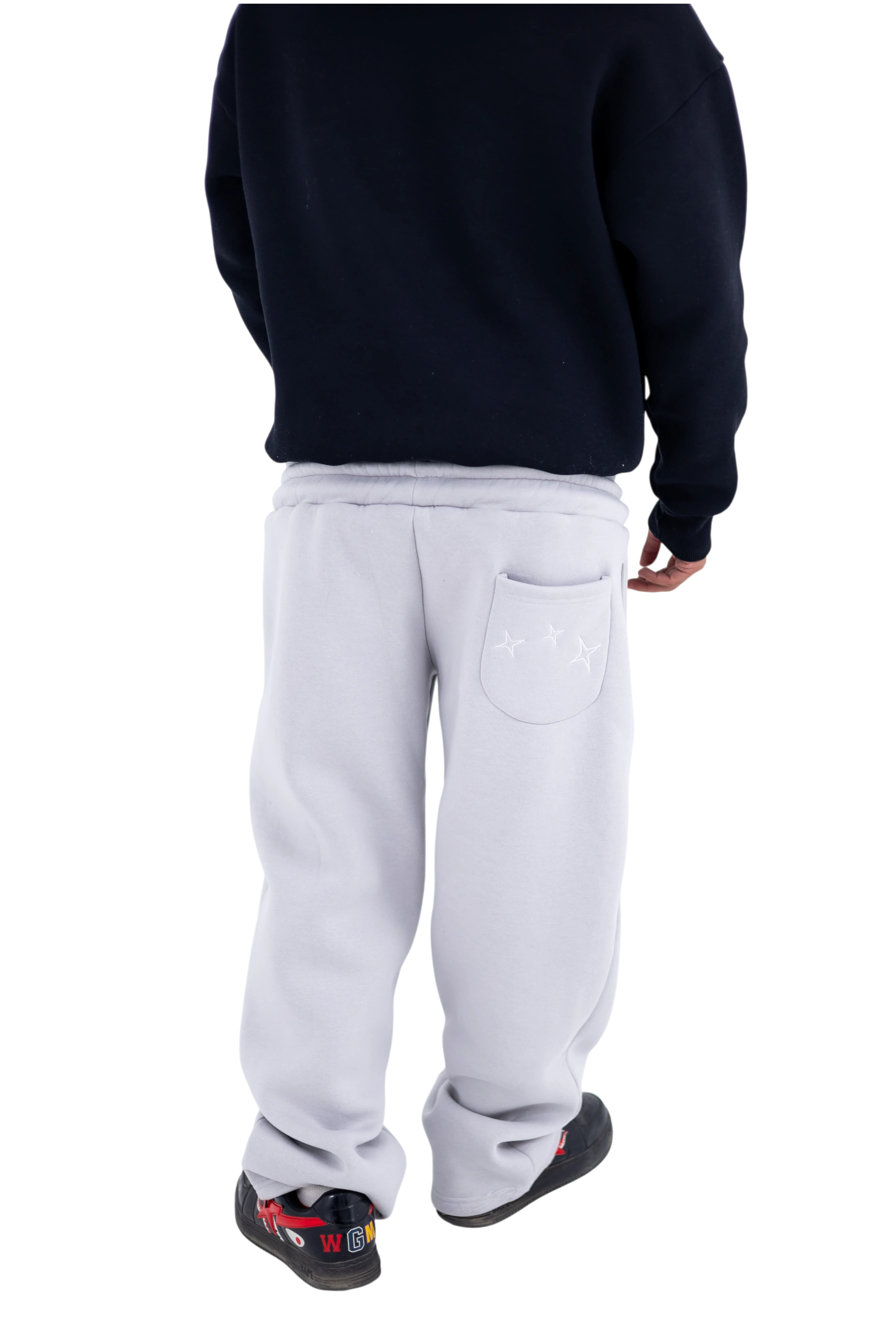 KRVN Double-Waisted Pants -Gray