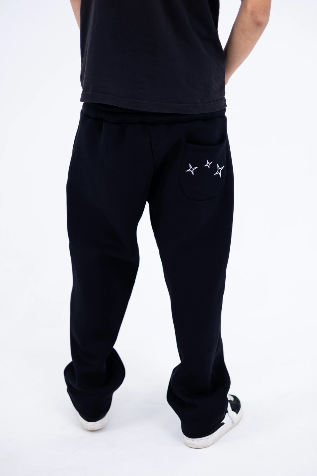 KRVN Double-Waisted Pants -Black