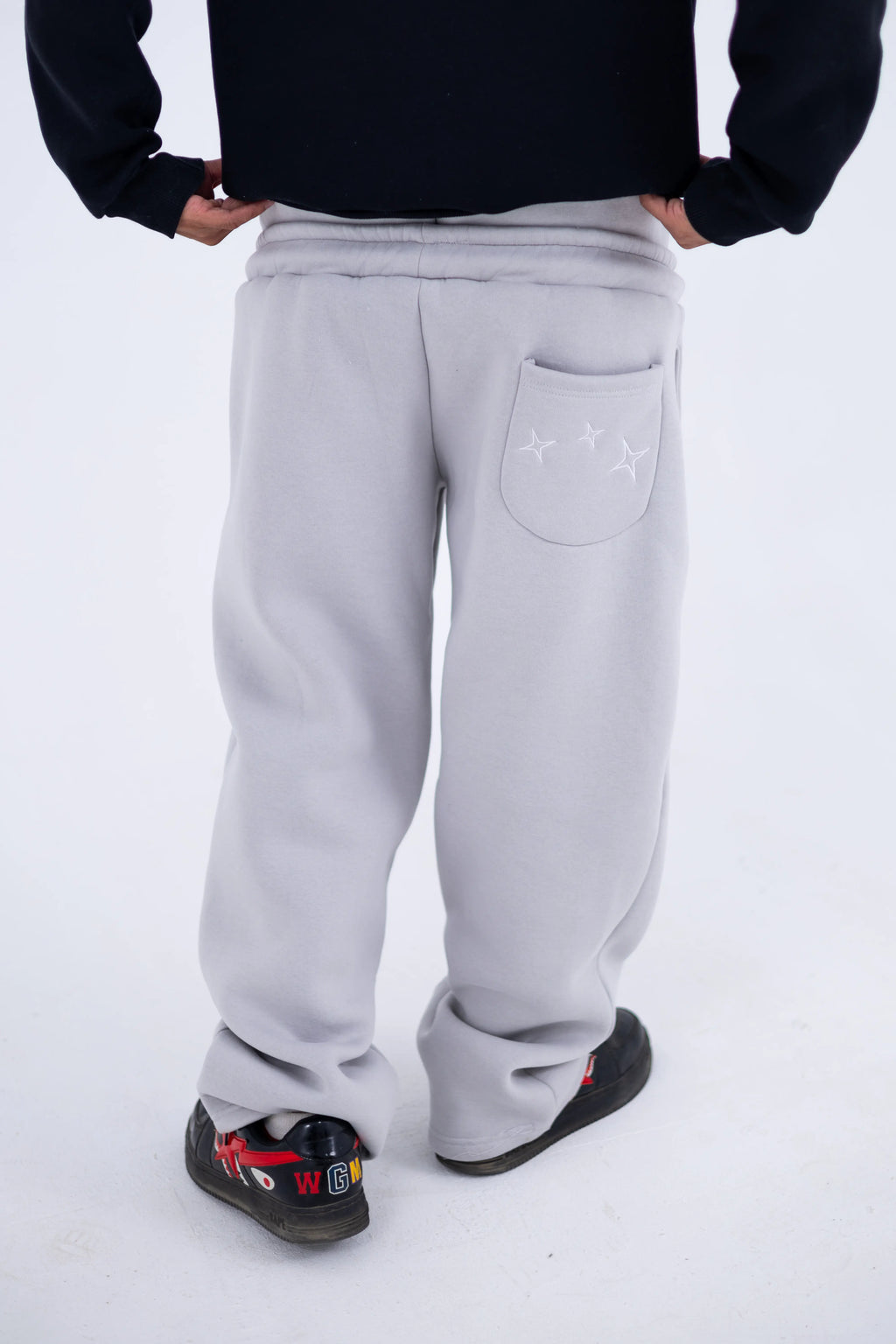 KRVN Double-Waisted Pants -Gray